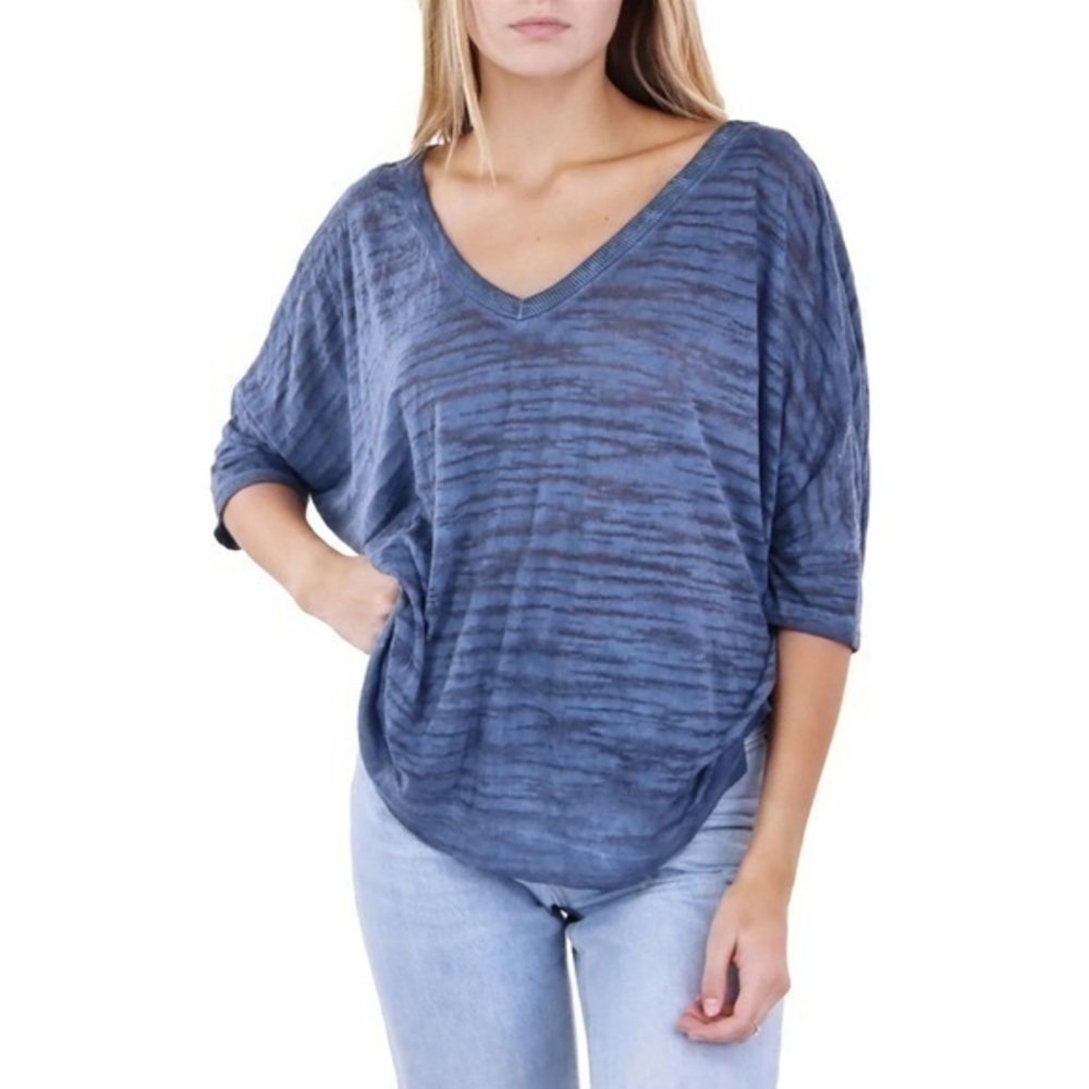 ANTHROPOLOGIE MARONIE BURNOUT CUT-OUT TOP NWOT